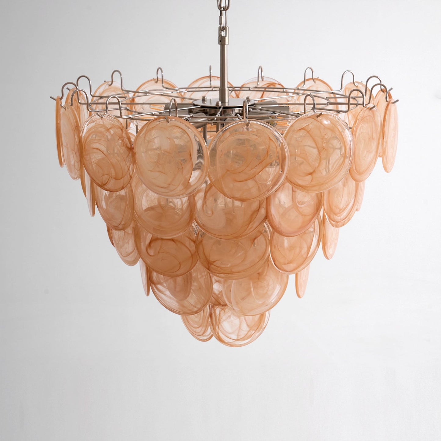 Murano Caramel Disc Chandelier