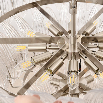 Murano Glass Palm Chandelier