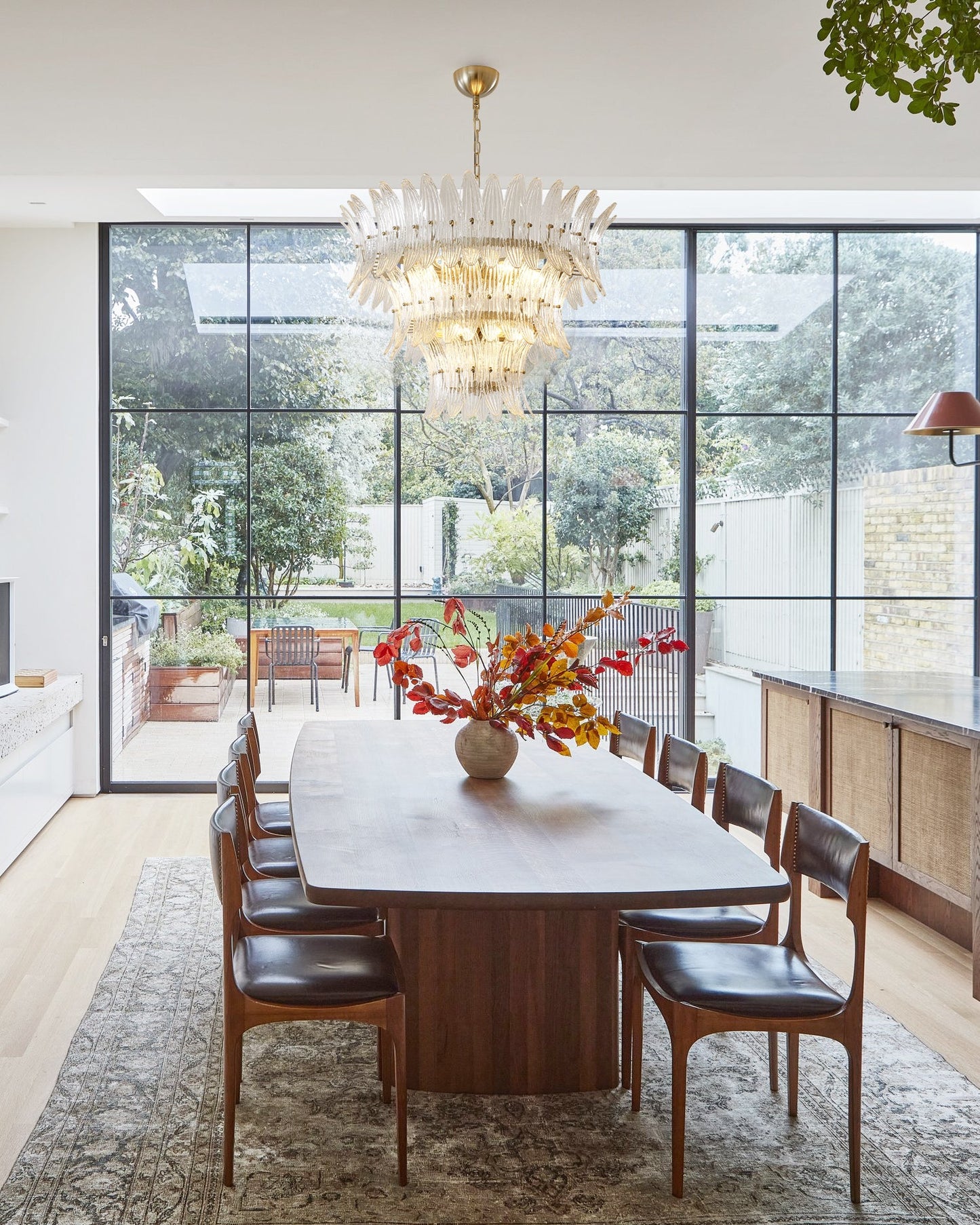 Murano Glass Palm Chandelier