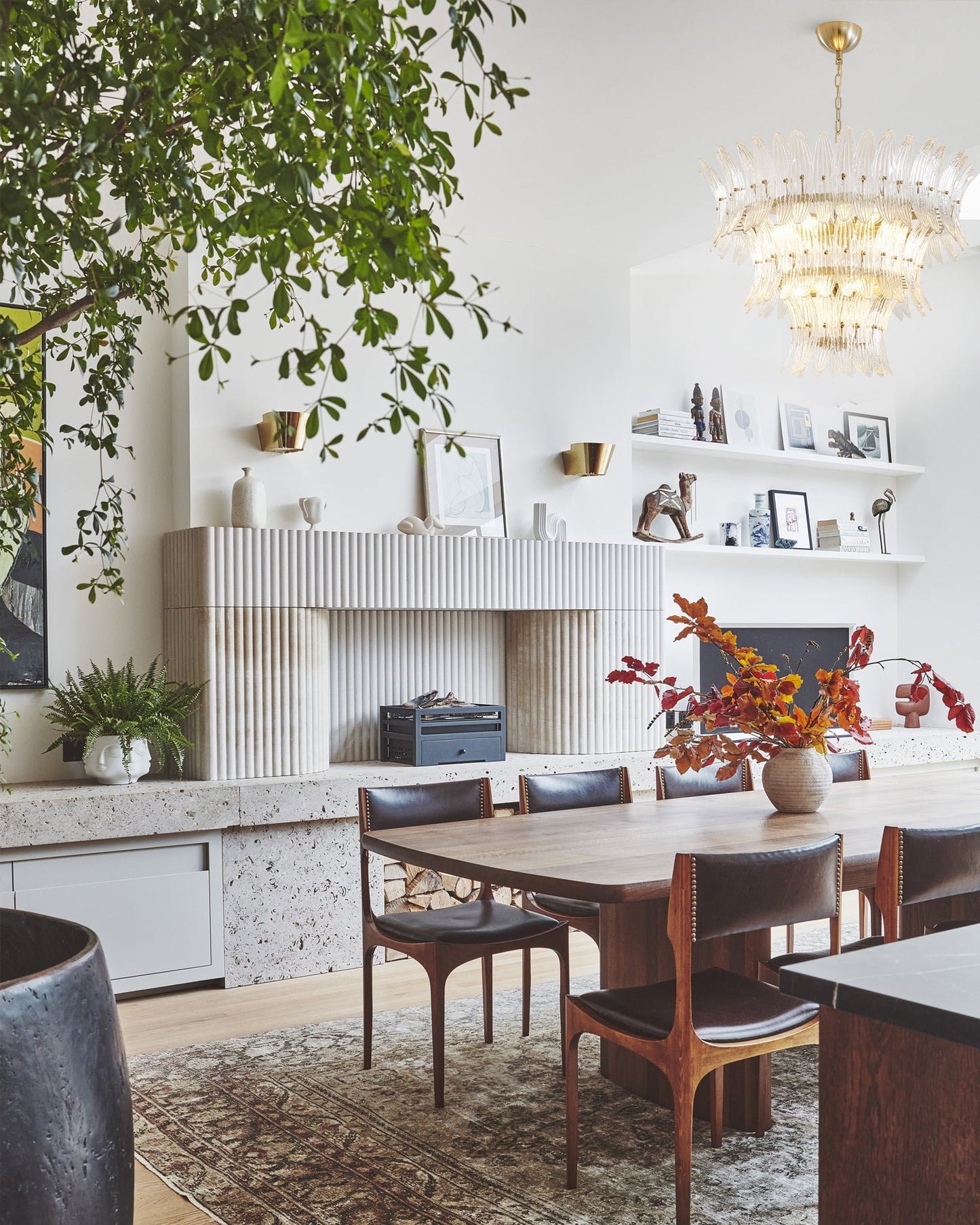 Murano Glass Palm Chandelier