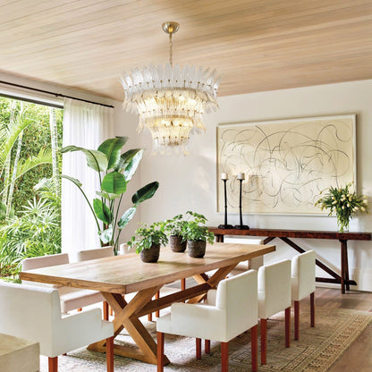 Murano Glass Palm Chandelier