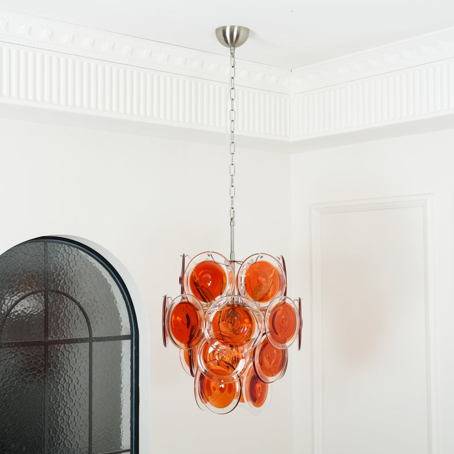 Orange Murano Vistosi Chandelier