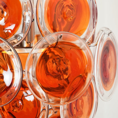 Orange Murano Vistosi Chandelier