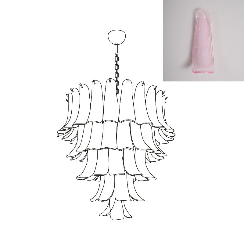 Murano Petal Chandelier