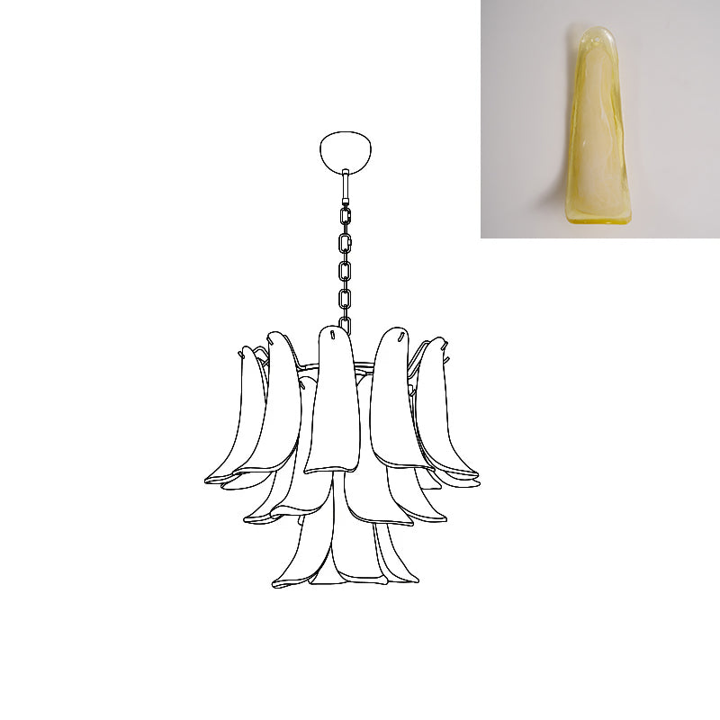 Murano Petal Chandelier