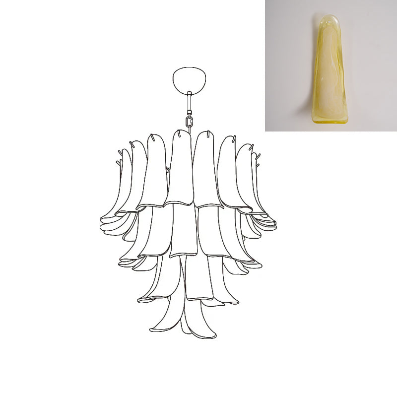 Murano Petal Chandelier