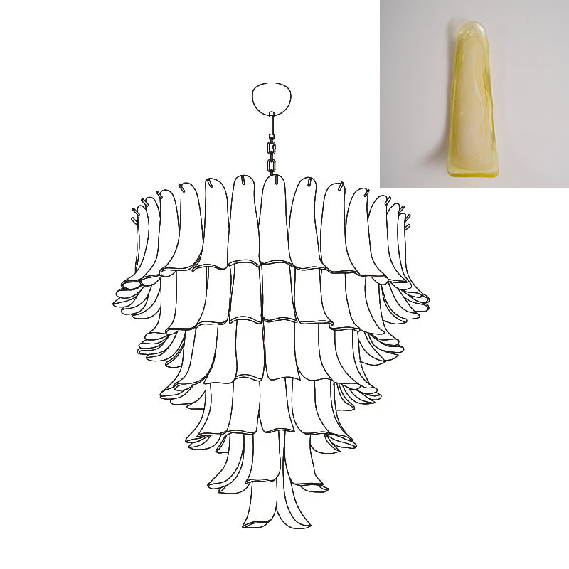 Murano Petal Chandelier