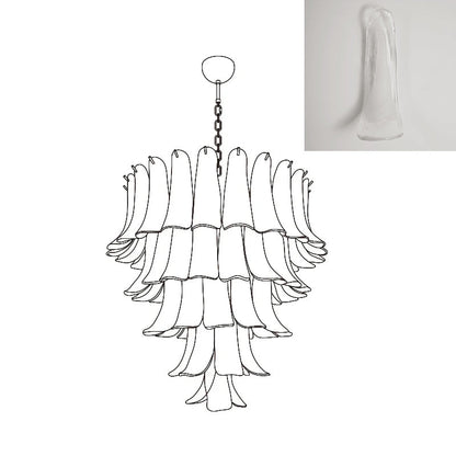 Murano Petal Chandelier