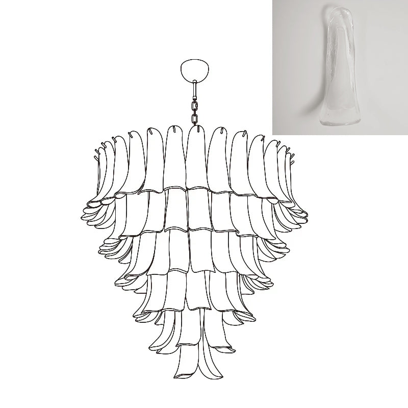 Murano Petal Chandelier