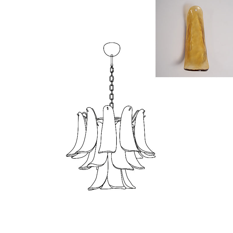 Murano Petal Chandelier
