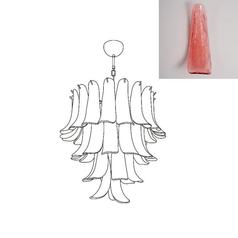 Murano Petal Chandelier