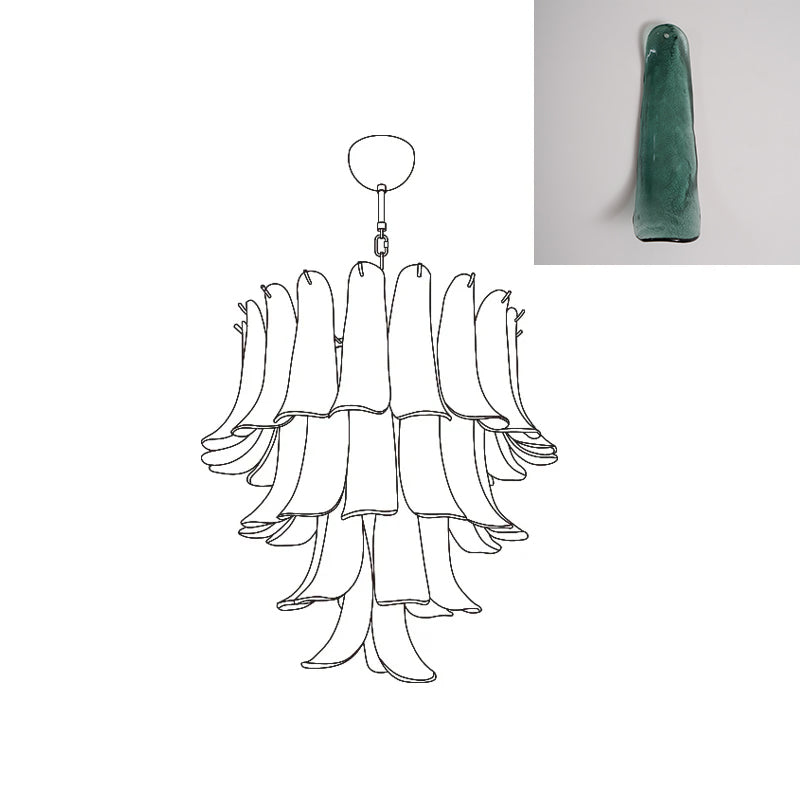 Murano Petal Chandelier