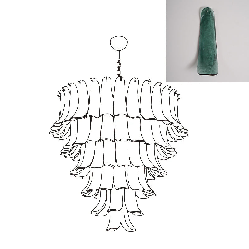 Murano Petal Chandelier