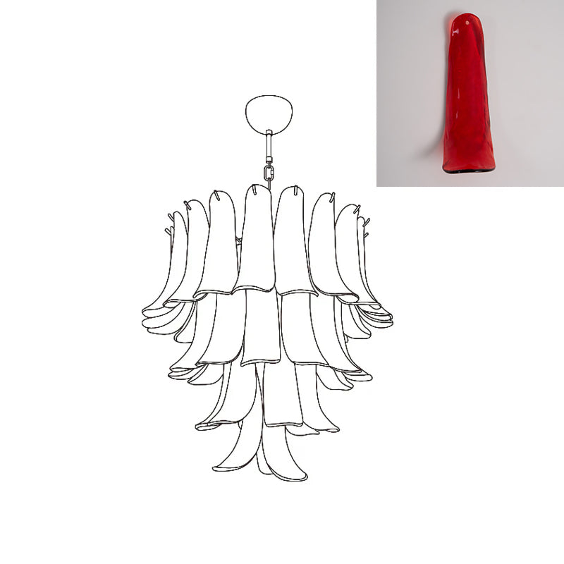 Murano Petal Chandelier
