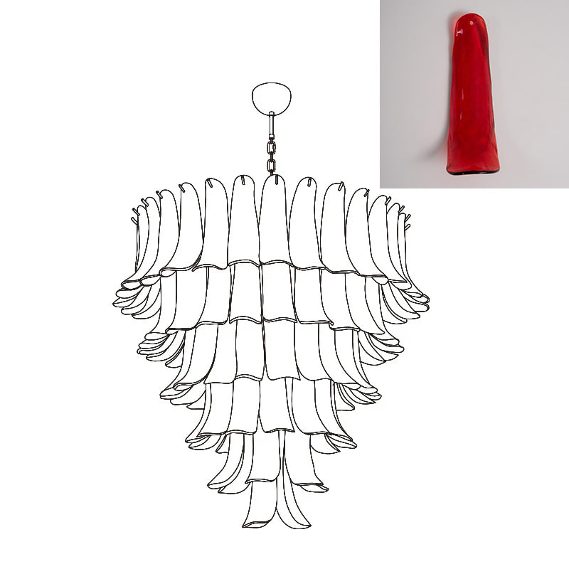 Murano Petal Chandelier