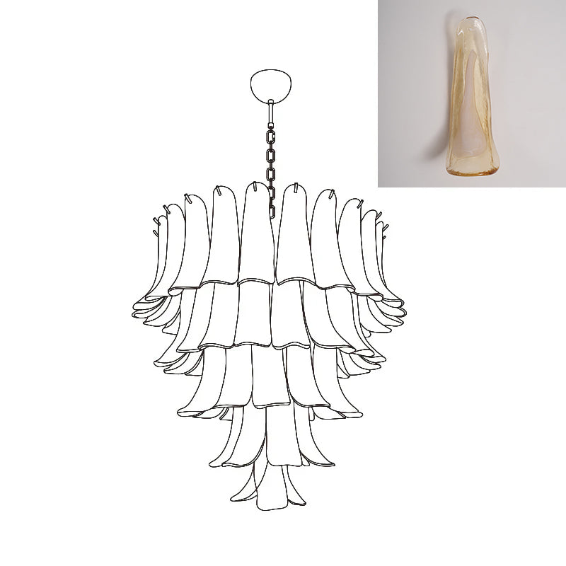 Murano Petal Chandelier