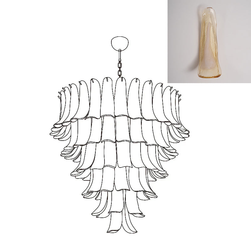 Murano Petal Chandelier