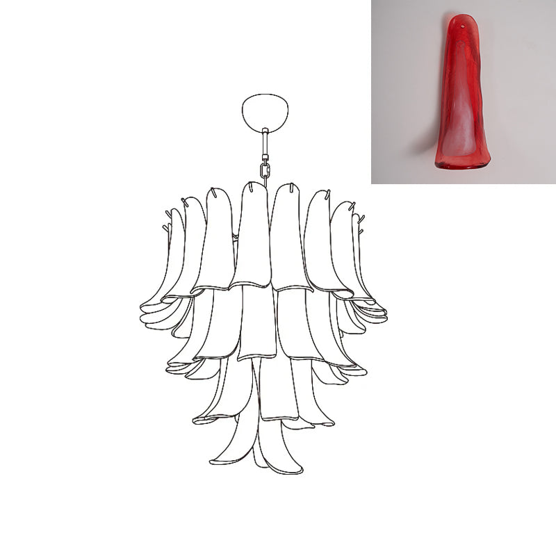 Murano Petal Chandelier