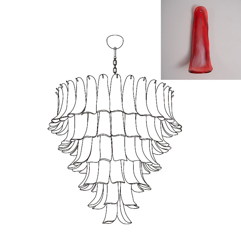 Murano Petal Chandelier