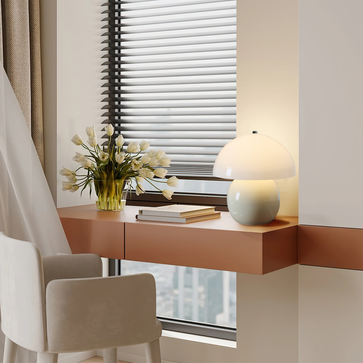 Mushroom Ceramic Table Lamp