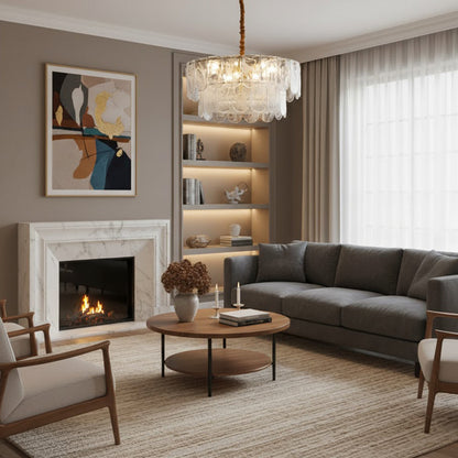 Nason Brass Chandelier