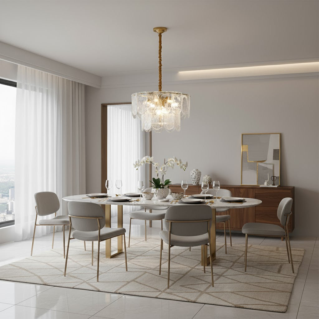 Nason Brass Chandelier