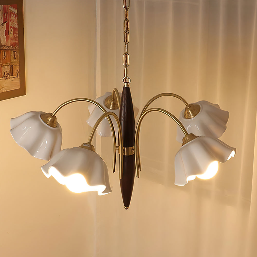 Olina Flower Ceramics Chandelier