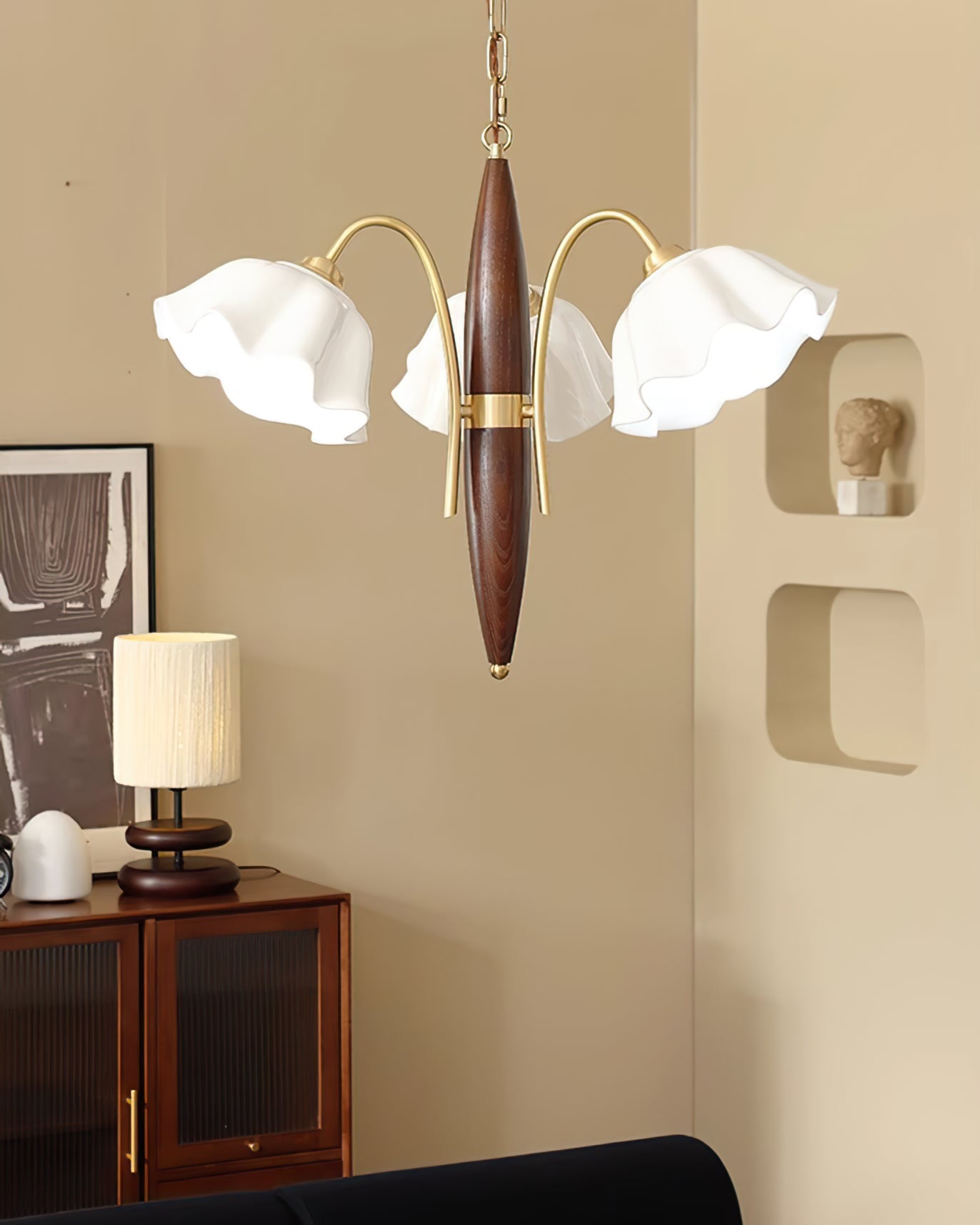 Olina Flower Ceramics Chandelier