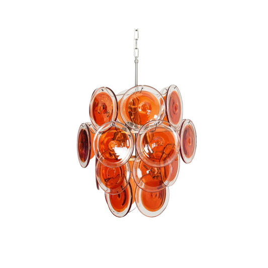 Orange Murano Vistosi Chandelier