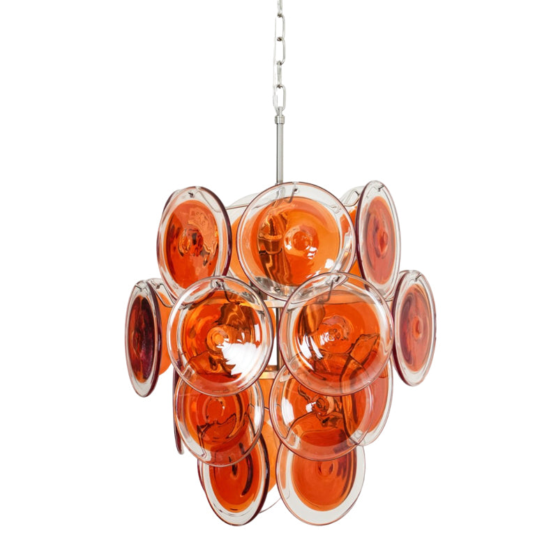 Orange Murano Vistosi Chandelier