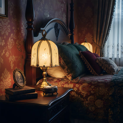 Orchid Glass Table Lamp