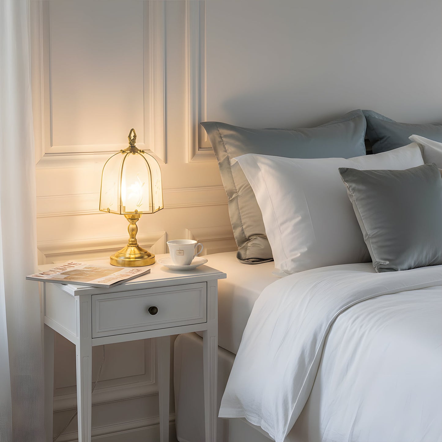 Orchid Glass Table Lamp