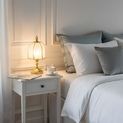 Orchid Glass Table Lamp
