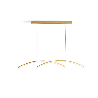 Oscillating Strip Island Chandelier