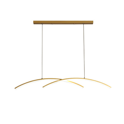 Oscillating Strip Island Chandelier