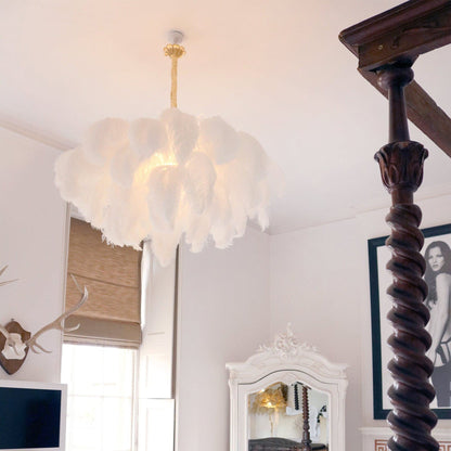 Ostrich Feather Chandeliers