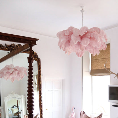Ostrich Feather Chandeliers