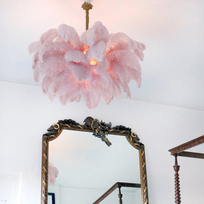 Ostrich Feather Chandeliers