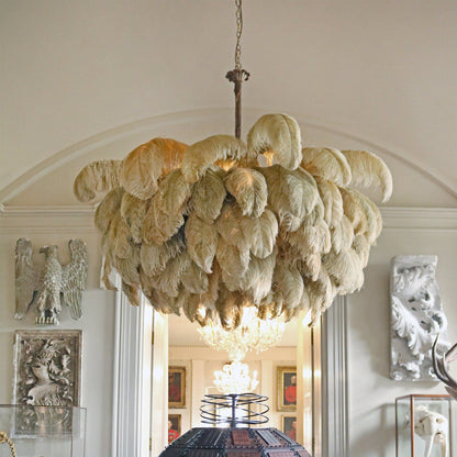 Ostrich Feather Chandeliers