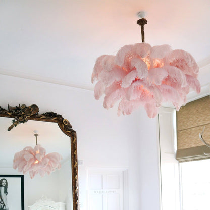 Ostrich Feather Chandeliers