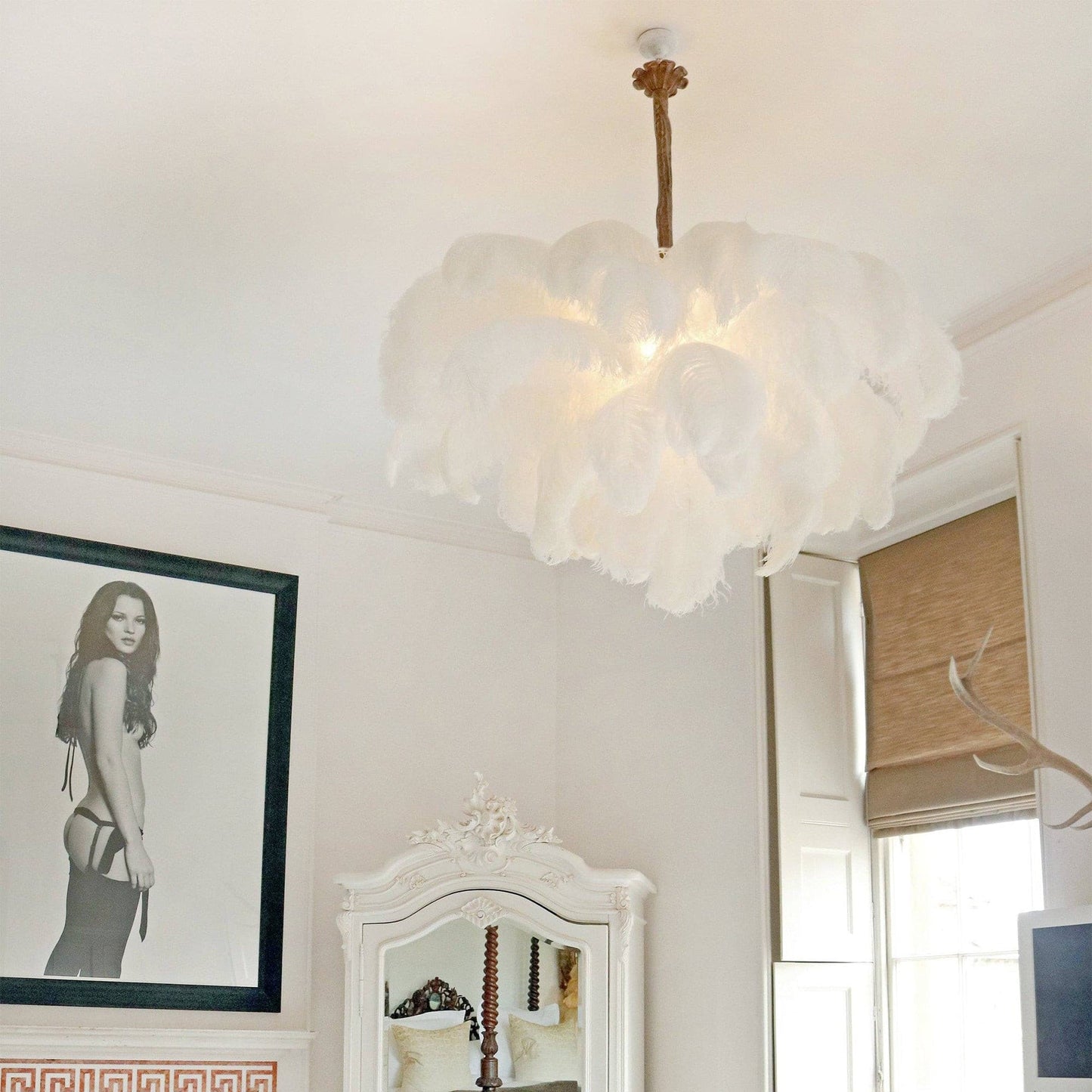 Ostrich Feather Chandeliers