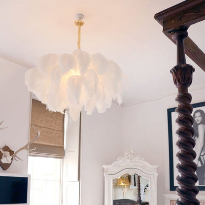 Ostrich Feather Chandeliers
