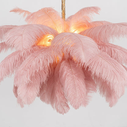 Ostrich Feather Chandeliers