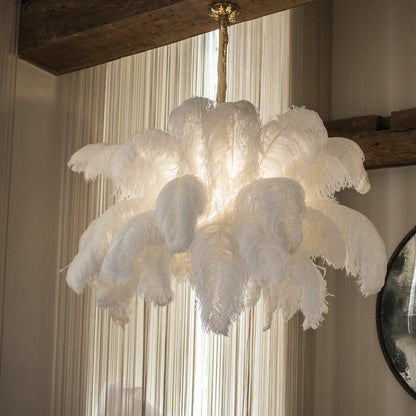 Ostrich Feather Chandeliers