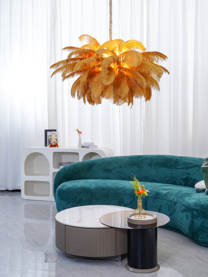 Ostrich Feather Chandeliers