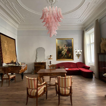 Palm Leaf Murano Chandelier