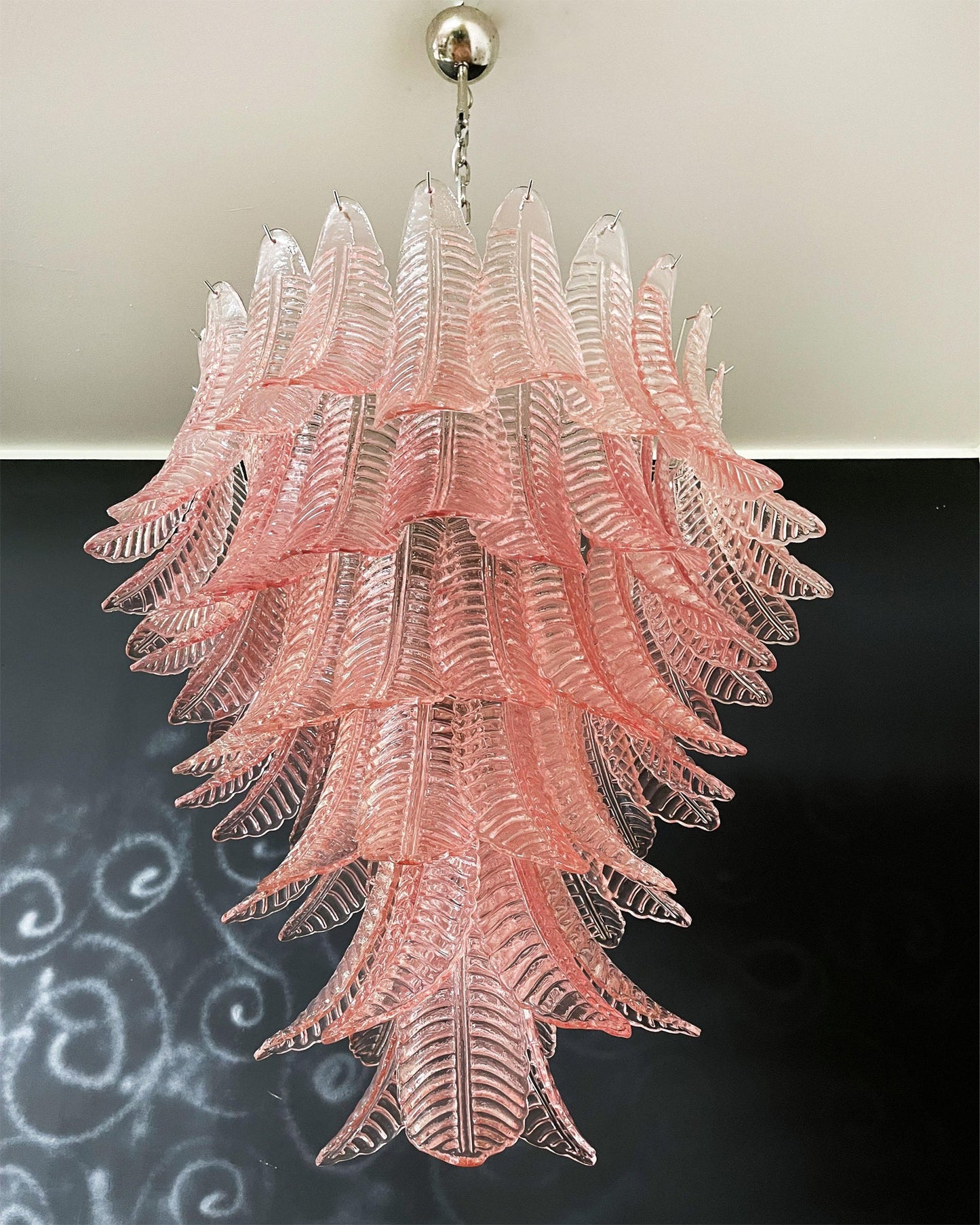 Palm Leaf Murano Chandelier