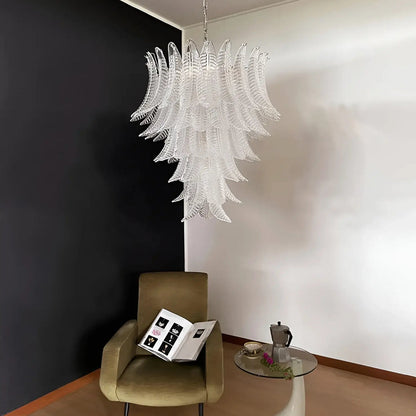 Palm Leaf Murano Chandelier