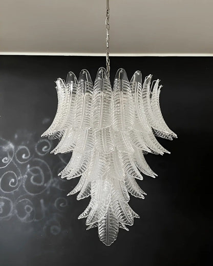 Palm Leaf Murano Chandelier