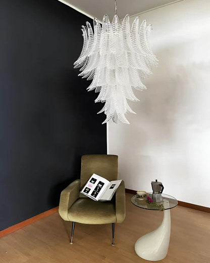 Palm Leaf Murano Chandelier